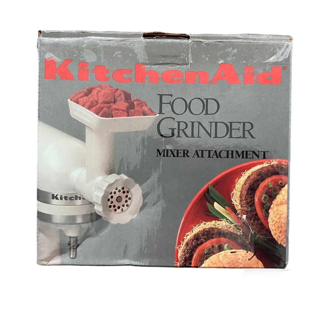 KitchenAid Food Grinder Mixer Attachment - Red and Gray